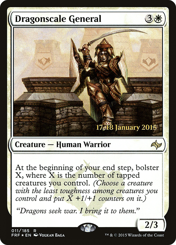 Dragonscale General (PRE-011) [Fate Reforged Promos] Foil MTG Single Wizards of the Coast