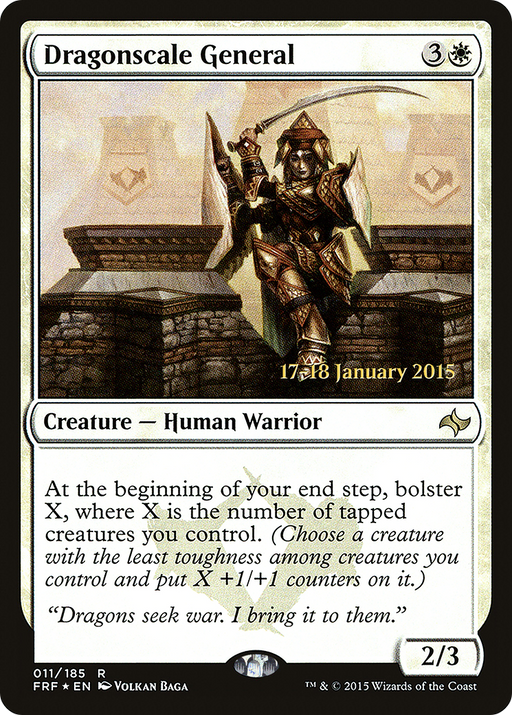 Dragonscale General (PRE-011) [Fate Reforged Promos] Foil MTG Single Wizards of the Coast