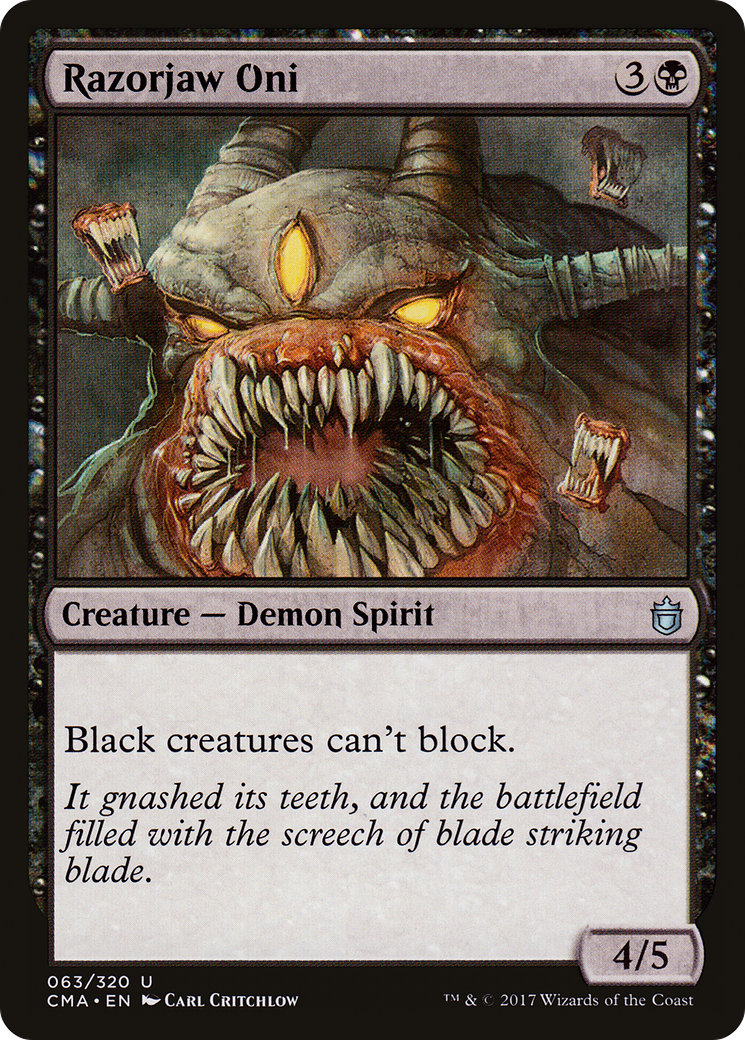 Razorjaw Oni (CMA-063) [Commander Anthology] MTG Single Wizards of the Coast
