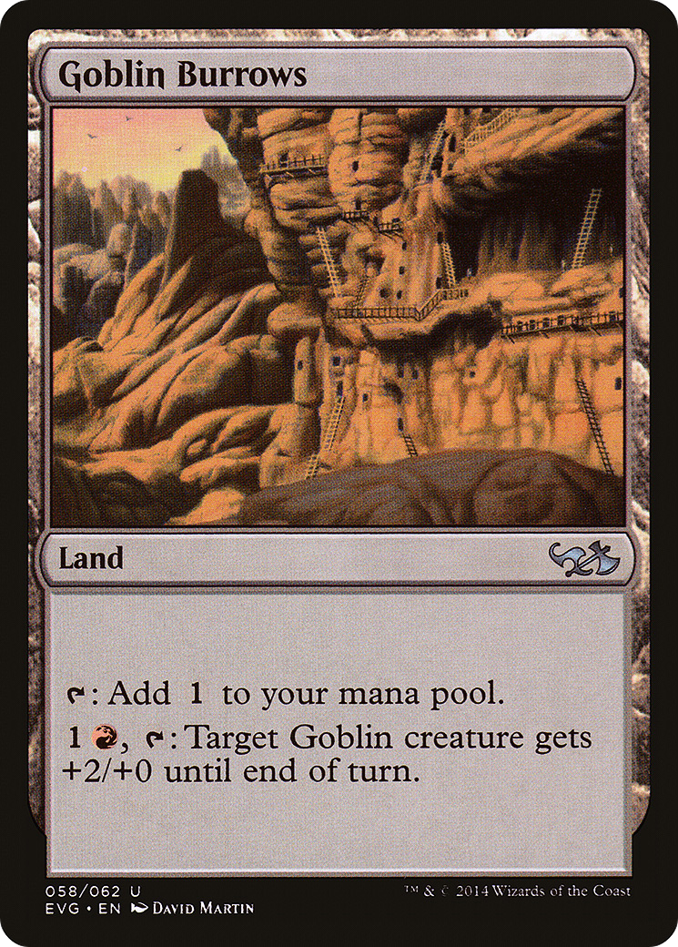 Goblin Burrows (DD3-058) [Misc] Duel Decks Anthology: Elves vs. Goblins MTG Single Wizards of the Coast