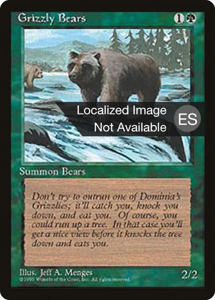 Grizzly Bears (4BB-) [Fourth Edition Foreign Black Border] MTG Single Wizards of the Coast