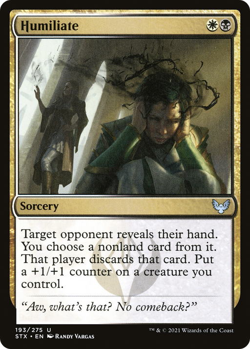 Humiliate (STX-193) [Strixhaven: School of Mages] MTG Single Wizards of the Coast