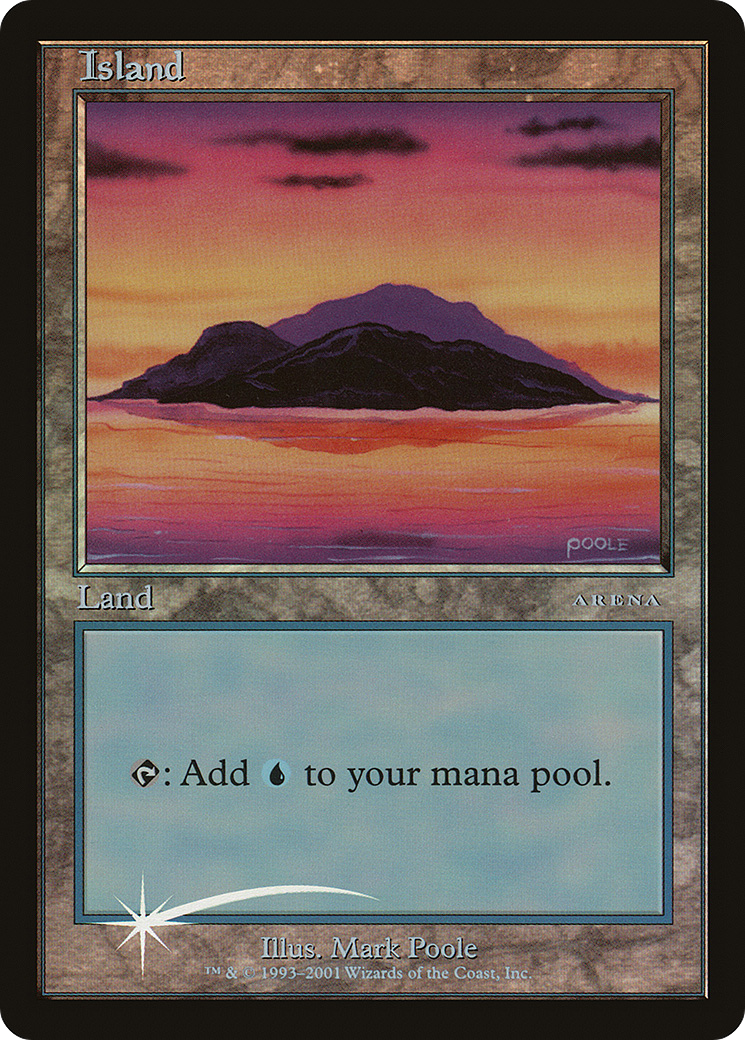 Island (ARENA-001) [Misc] Arena League 2002 Foil MTG Single Wizards of the Coast