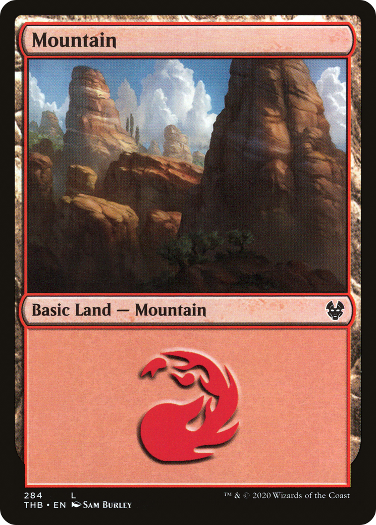 Mountain (THB-284) [Theros Beyond Death] Foil MTG Single Wizards of the Coast