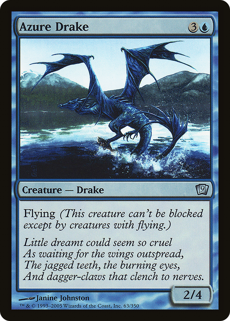 Azure Drake (9ED-063) [9th Edition] MTG Single Wizards of the Coast