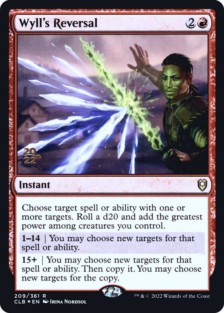 Wyll's Reversal (PRE-209S) [Battle for Baldur's Gate Promos] Foil MTG Single Wizards of the Coast