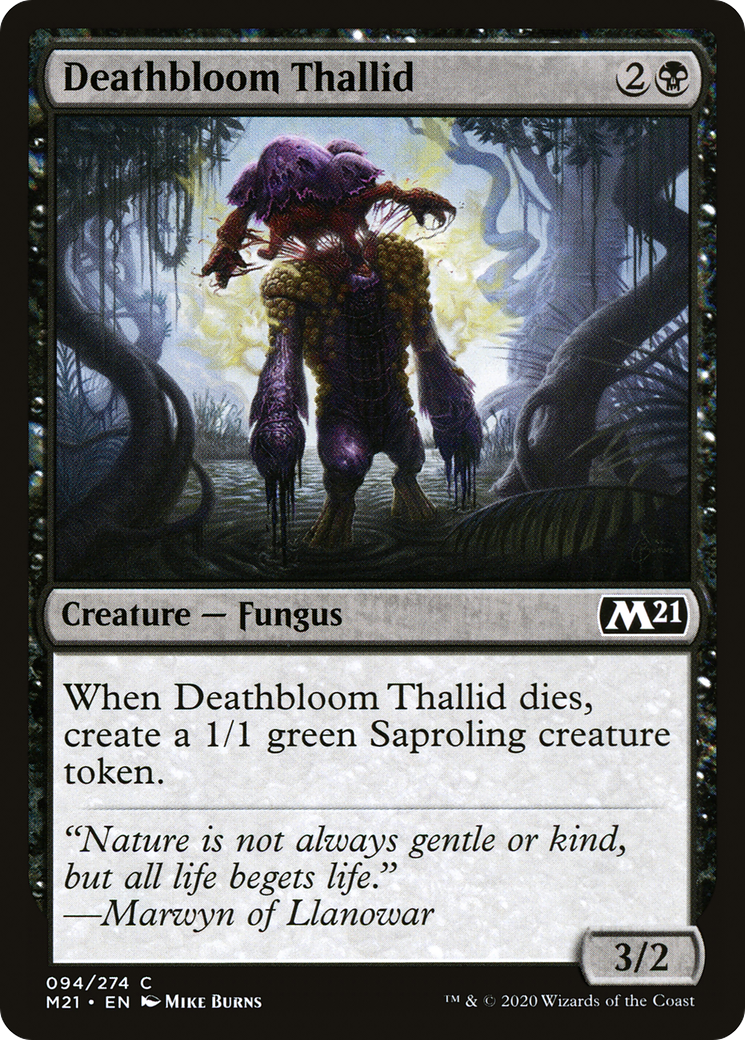 Deathbloom Thallid (M21-094) [Core Set 2021] MTG Single Wizards of the Coast