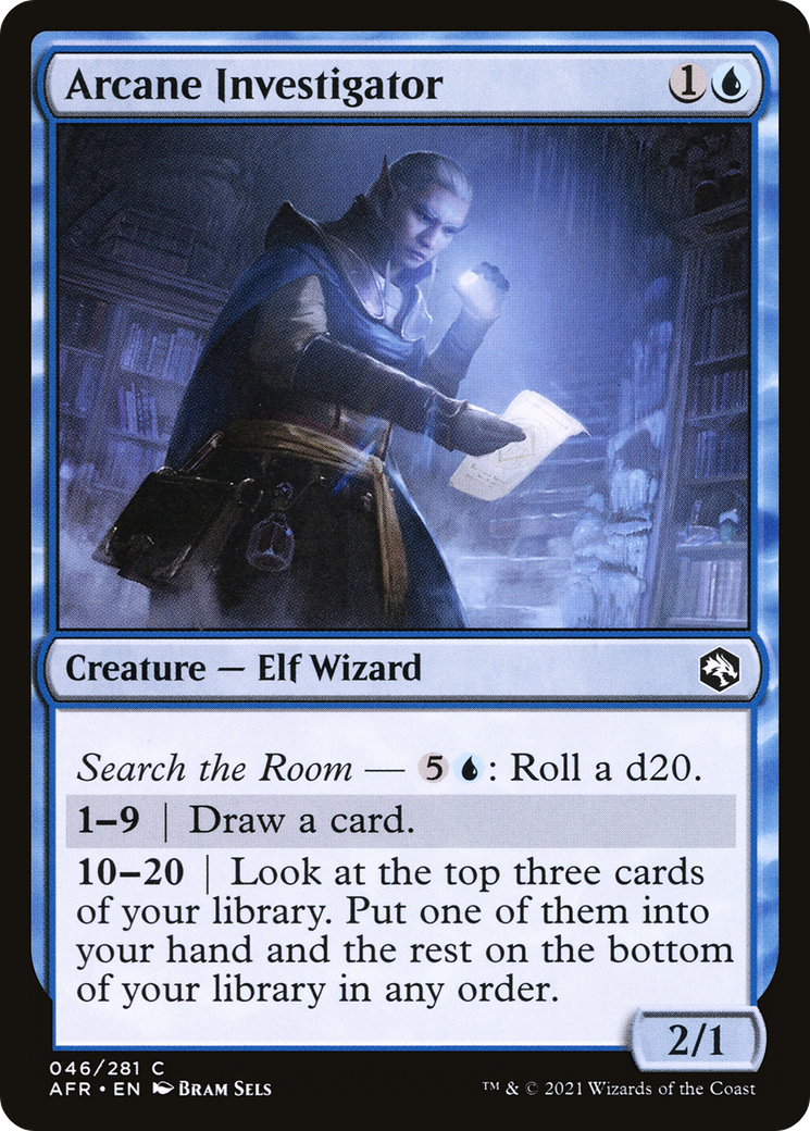 Arcane Investigator (AFR-046) [Adventures in the Forgotten Realms] MTG Single Wizards of the Coast