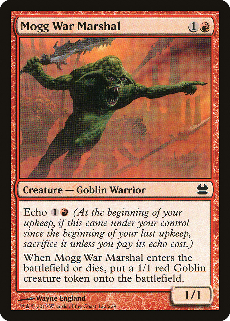 Mogg War Marshal (MMA-122) [Modern Masters] MTG Single Modern Masters