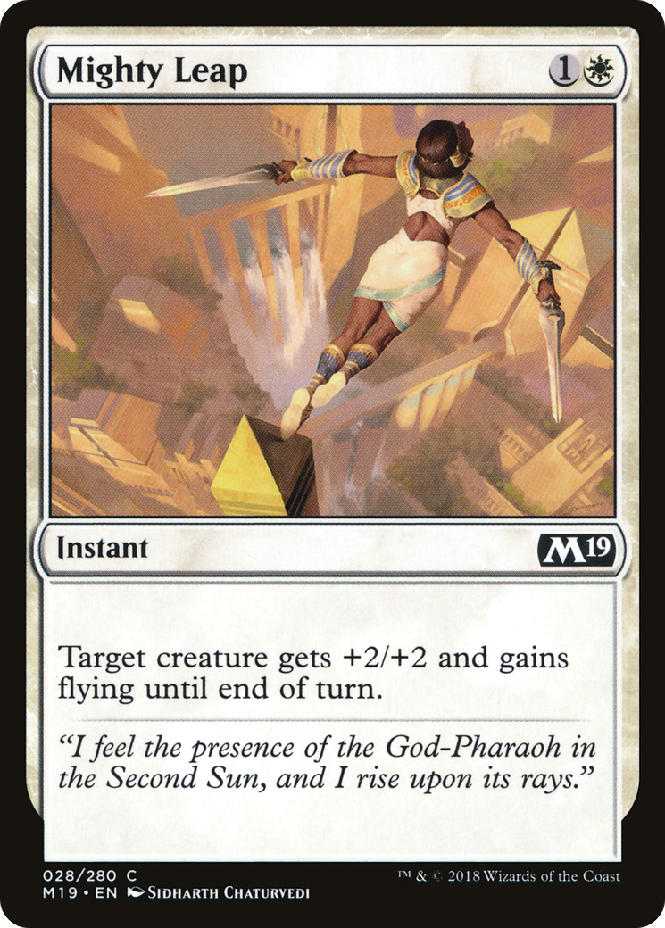 Mighty Leap (M19-028) [Core Set 2019] MTG Single Wizards of the Coast