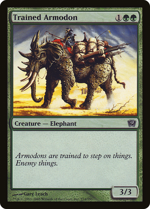 Trained Armodon (9ED-274) [9th Edition] MTG Single Wizards of the Coast