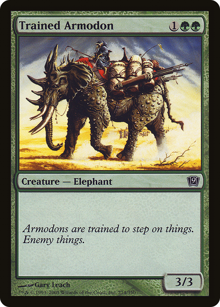 Trained Armodon (9ED-274) [9th Edition] Foil MTG Single Wizards of the Coast