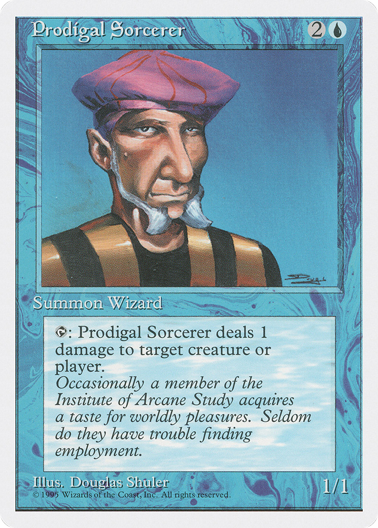 Prodigal Sorcerer (4ED-094) [Fourth Edition] MTG Single Wizards of the Coast