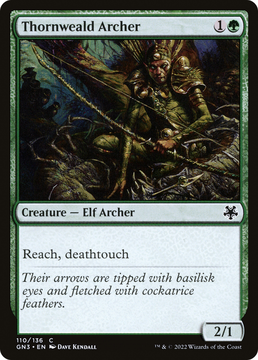 Thornweald Archer (GN3-110) [Misc] Game Night: Free-for-All MTG Single Wizards of the Coast