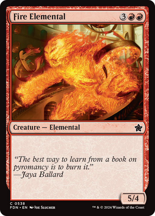 Fire Elemental (FDN-538) [Foundations] MTG Single Wizards of the Coast