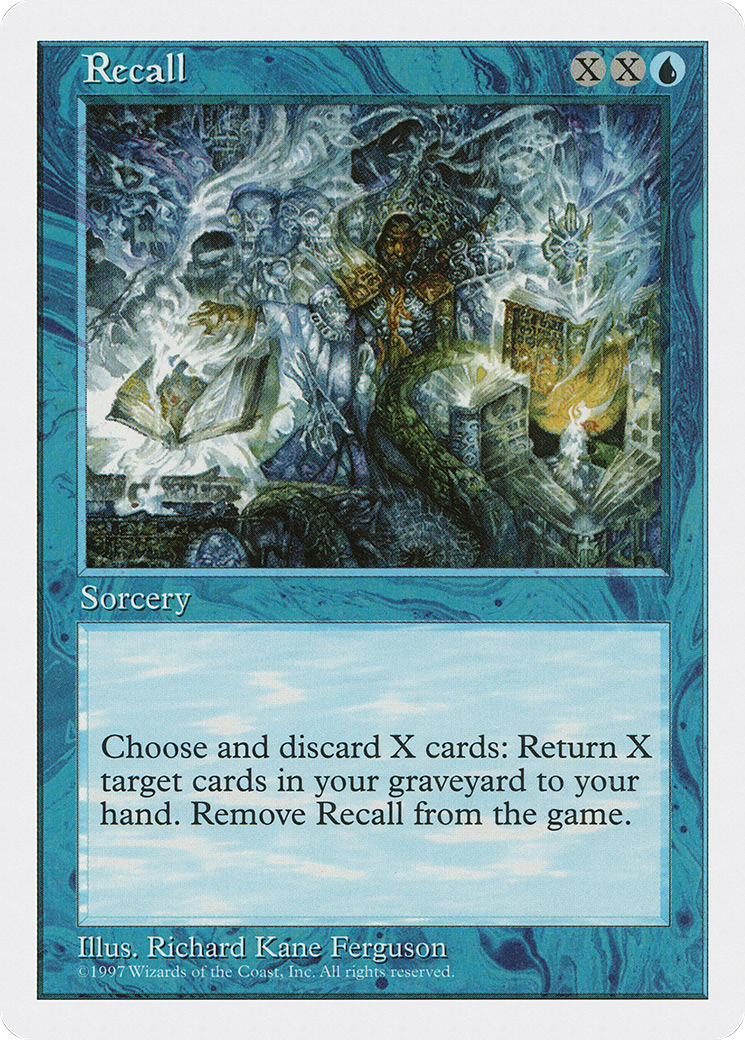 Recall (5ED-115) [Fifth Edition] MTG Single Wizards of the Coast