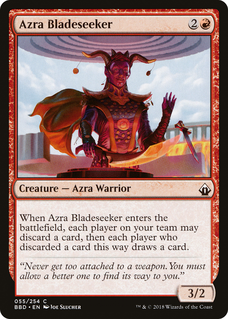 Azra Bladeseeker (BBD-055) [Battlebond] Foil MTG Single Wizards of the Coast