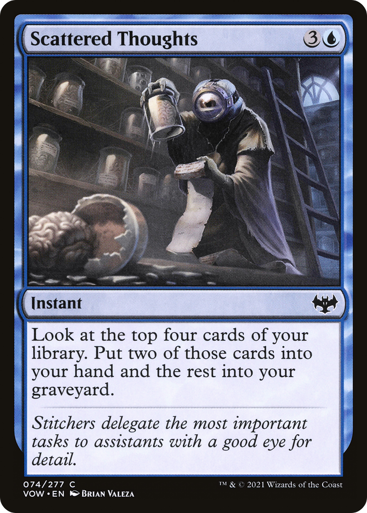 Scattered Thoughts (VOW-074) [Innistrad: Crimson Vow] Foil MTG Single Wizards of the Coast