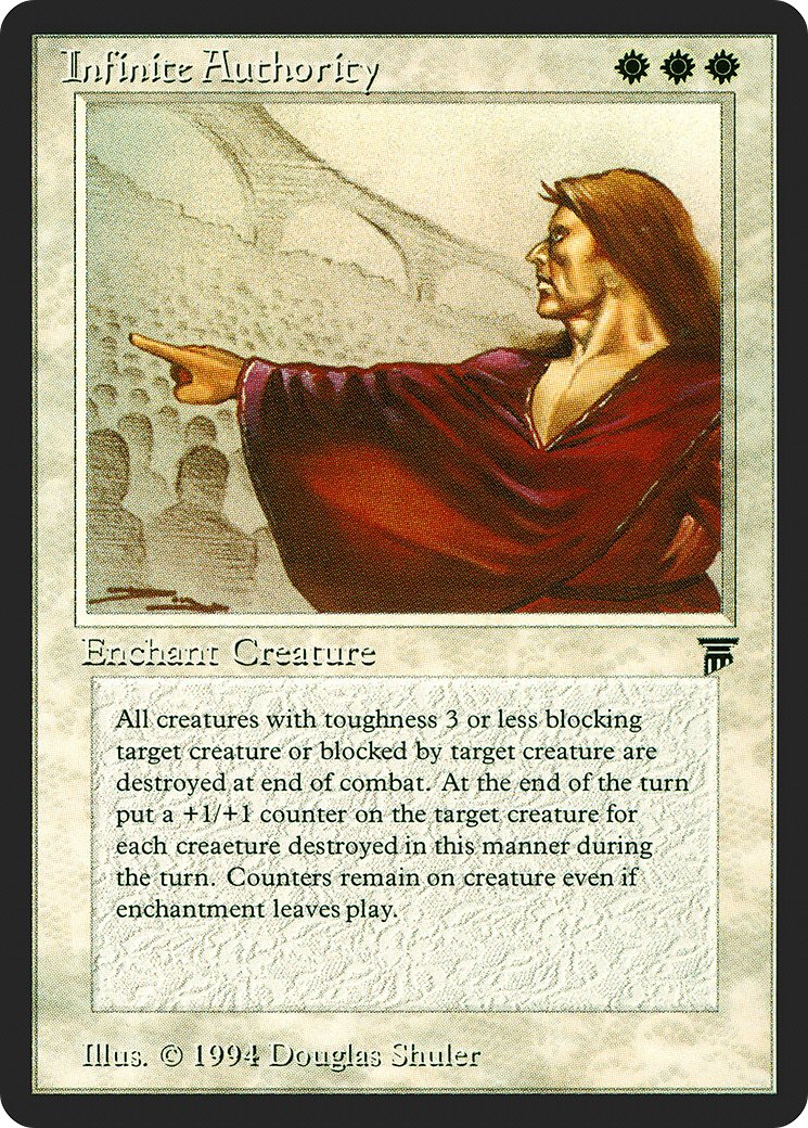 Infinite Authority (LEG-) [Oldschool] Legends MTG Single Wizards of the Coast