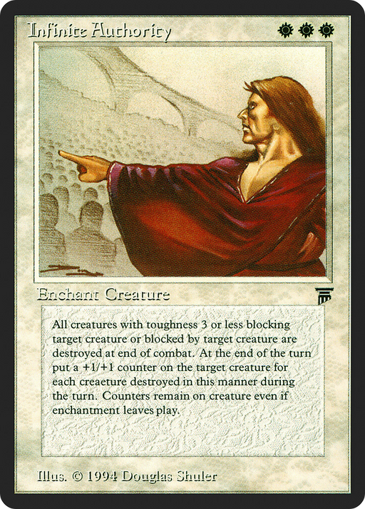 Infinite Authority (LEG-) [Oldschool] Legends MTG Single Wizards of the Coast