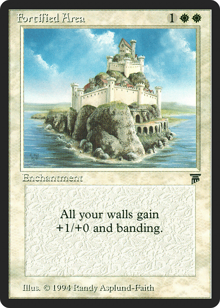Fortified Area (LEG-) [Oldschool] Legends MTG Single Wizards of the Coast