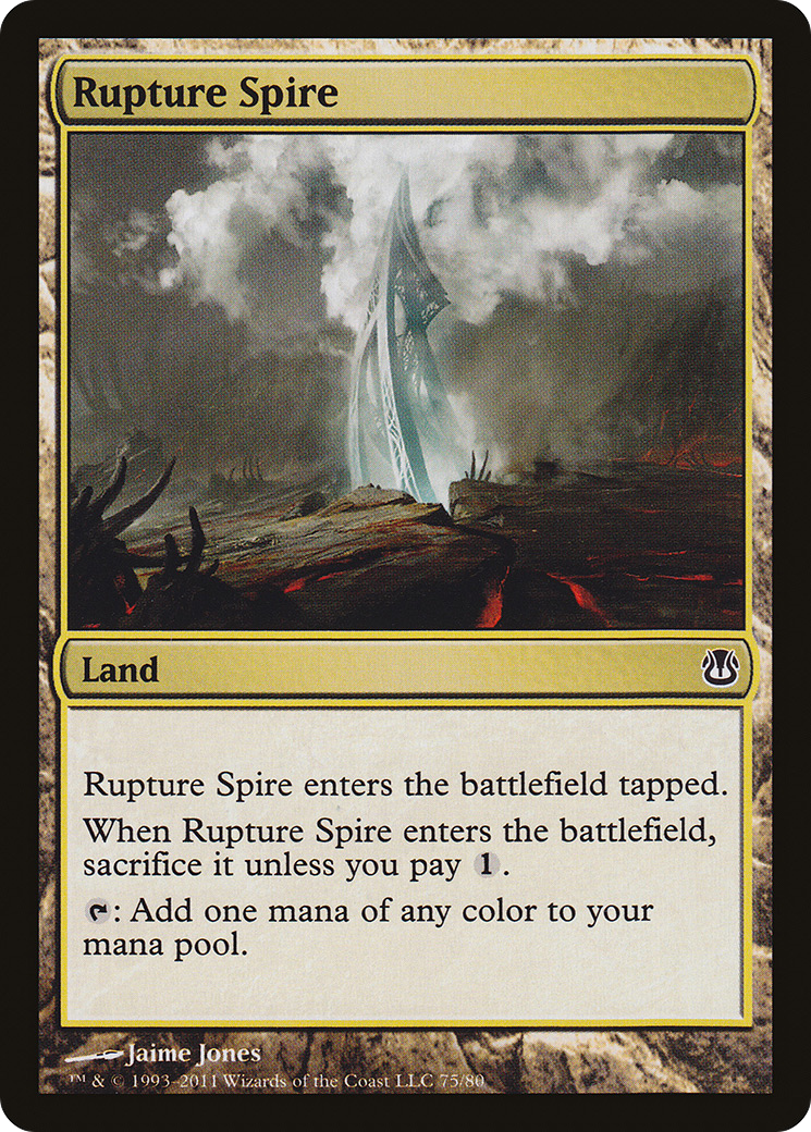 Rupture Spire (DDH-075) [Misc] Duel Decks: Ajani vs. Nicol Bolas MTG Single Wizards of the Coast