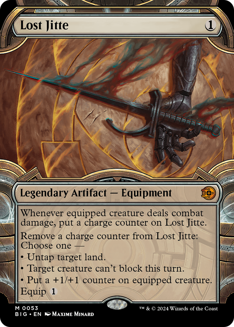 Lost Jitte (BIG-053) [The Big Score] (Showcase) MTG Single Wizards of the Coast