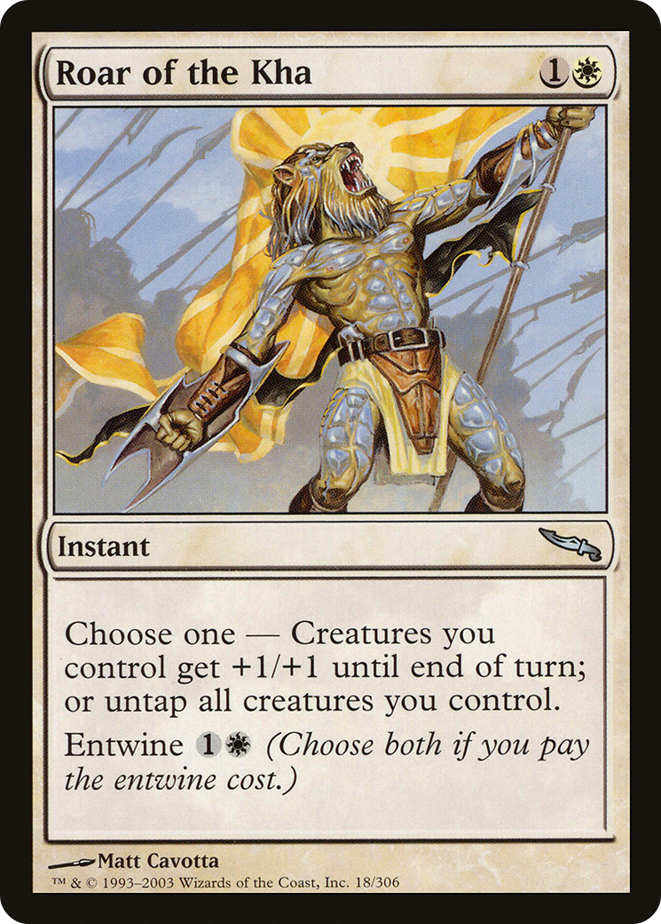Roar of the Kha (MRD-018) [Mirrodin] Foil MTG Single Wizards of the Coast