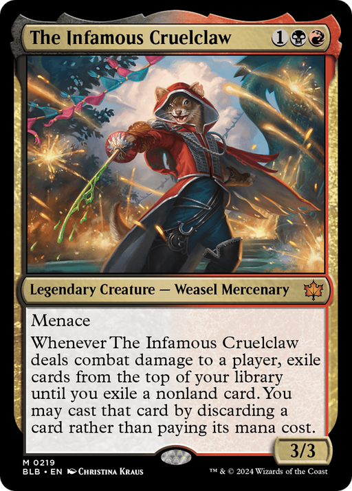 The Infamous Cruelclaw (BLB-219) [Bloomburrow] MTG Single Wizards of the Coast