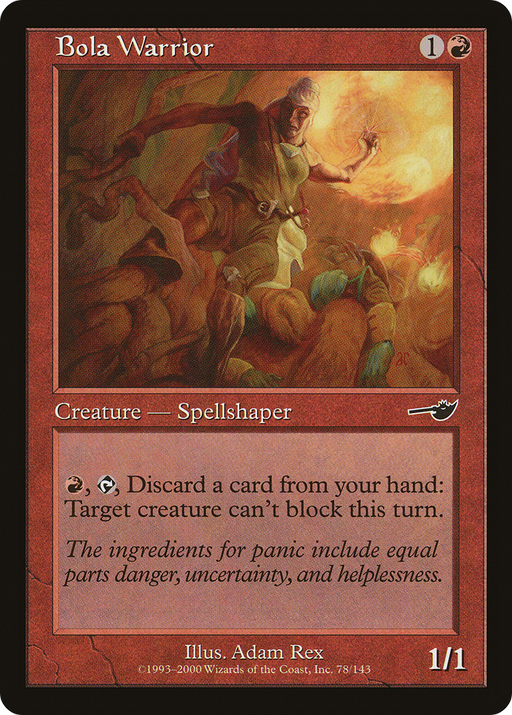 Bola Warrior (NMS-078) [Nemesis] MTG Single Wizards of the Coast