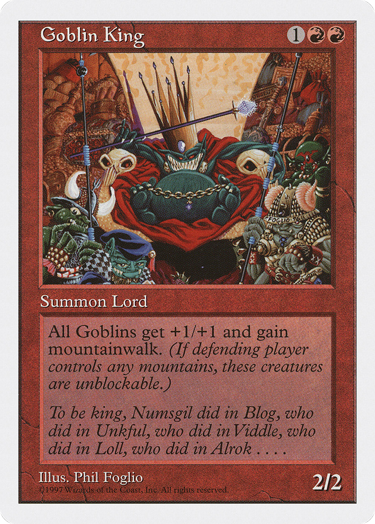 Goblin King (5ED-) [Fifth Edition] MTG Single Wizards of the Coast
