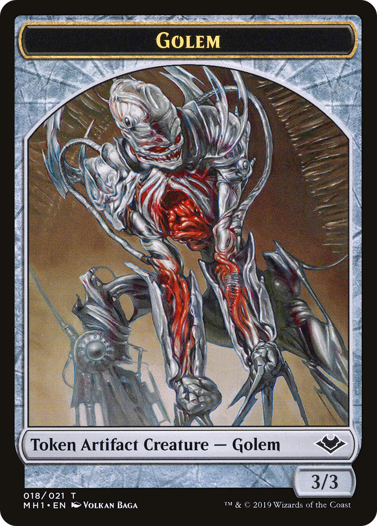 Golem (TMH1-018) [Tokens] Modern Horizons Tokens Foil MTG Single Wizards of the Coast