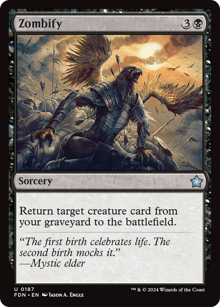 Zombify (FDN-187) [Foundations] MTG Single Wizards of the Coast