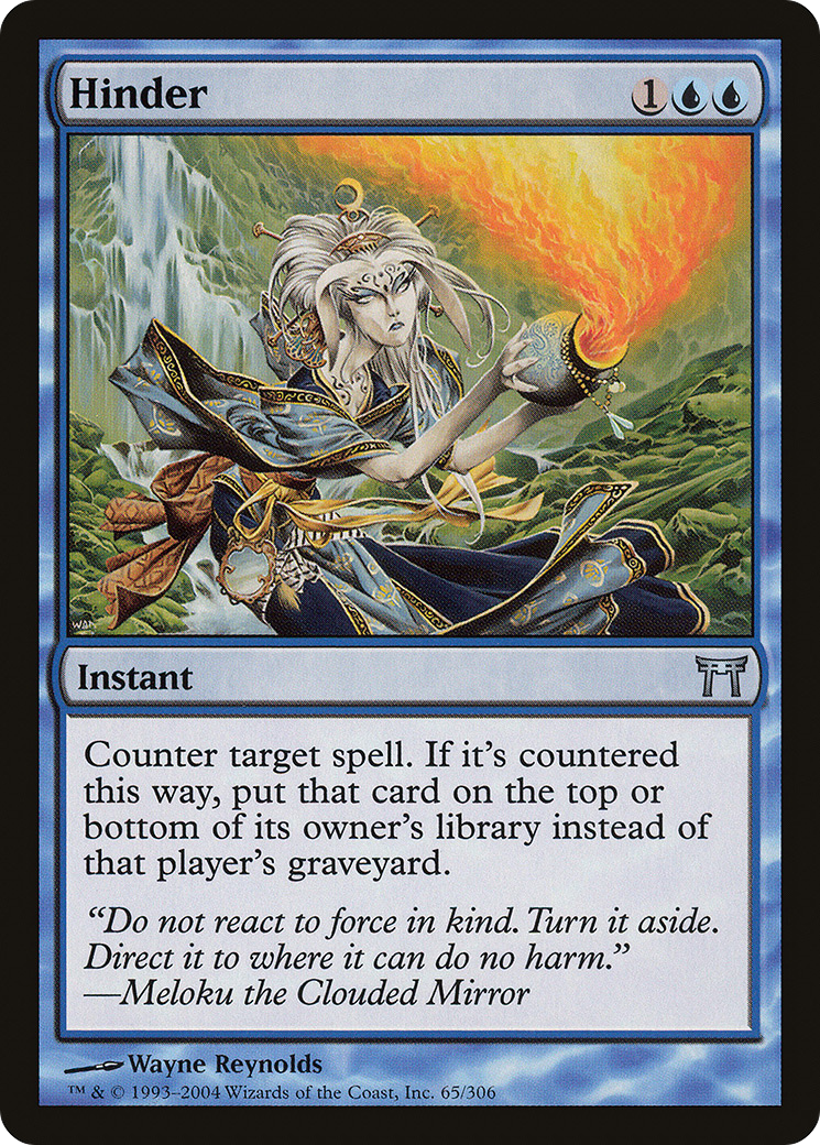 Hinder (CHK-065) [Champions of Kamigawa] Foil MTG Single Wizards of the Coast