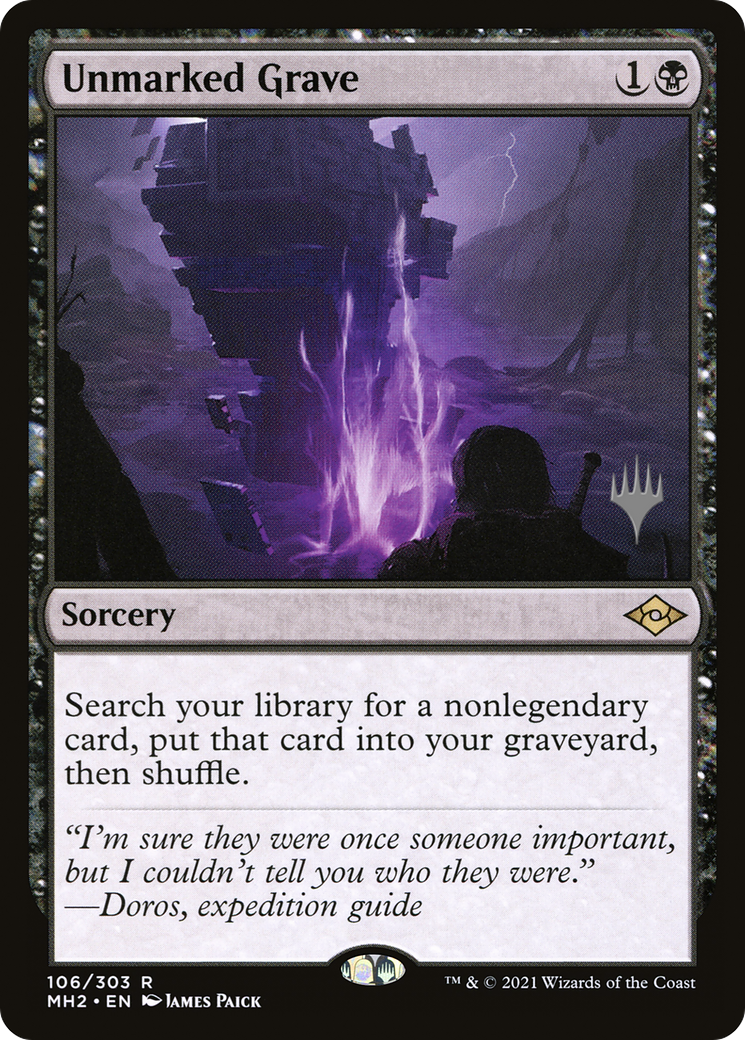 Unmarked Grave (PPMKM-106) [Modern Horizons 2 Promos] MTG Single Wizards of the Coast