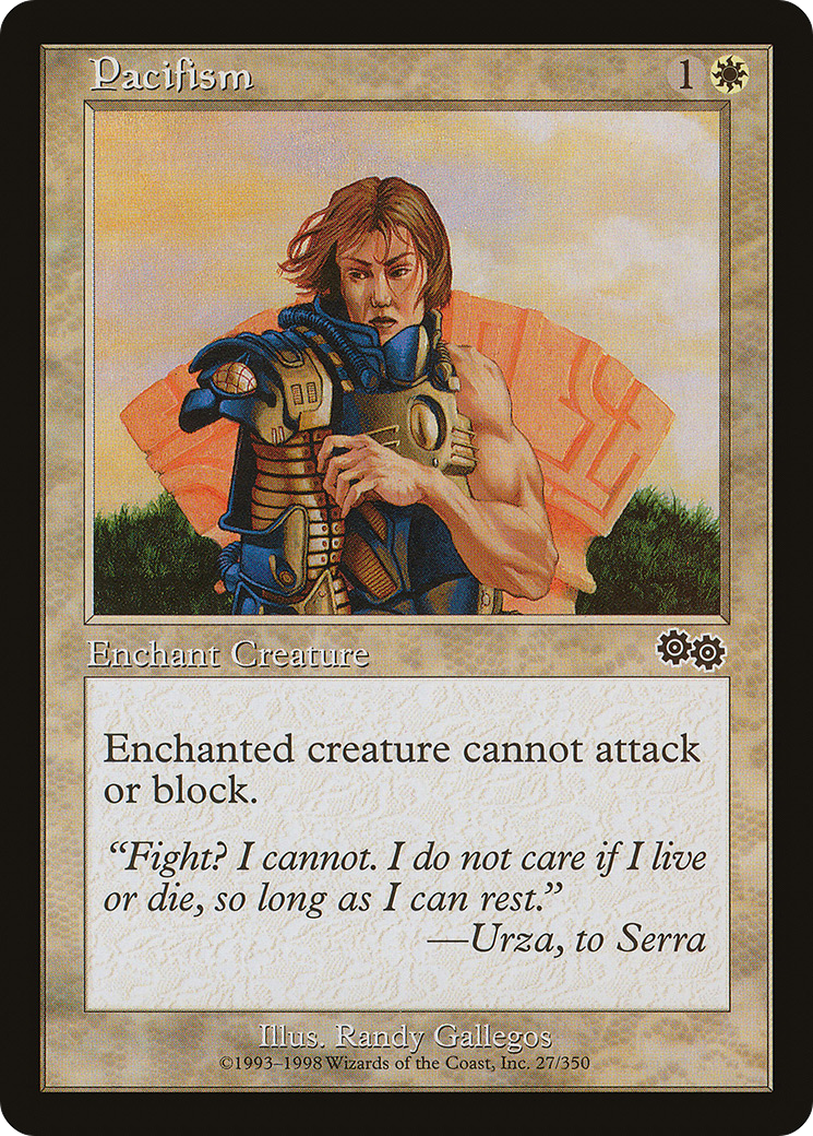 Pacifism (USG-027) [Urza's Saga] MTG Single Wizards of the Coast