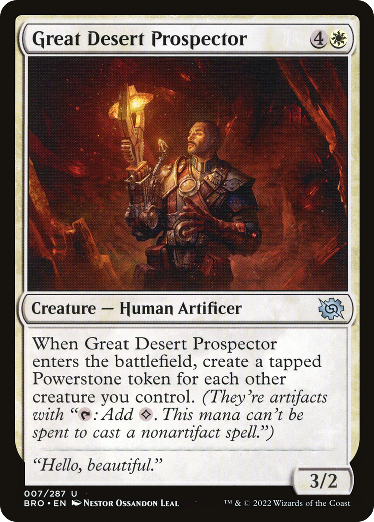Great Desert Prospector (BRO-007) [The Brothers' War] Foil MTG Single Wizards of the Coast