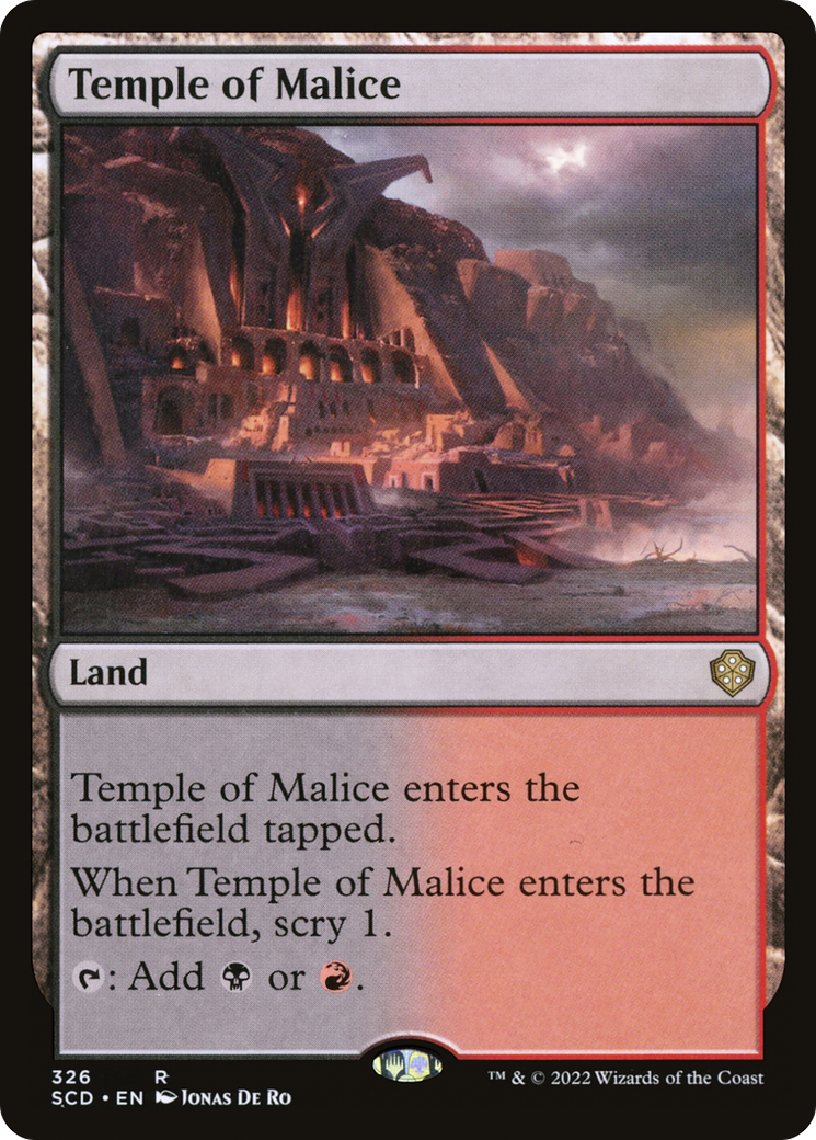 Temple of Malice (SCD-326) [Starter Commander Decks] MTG Single Wizards of the Coast