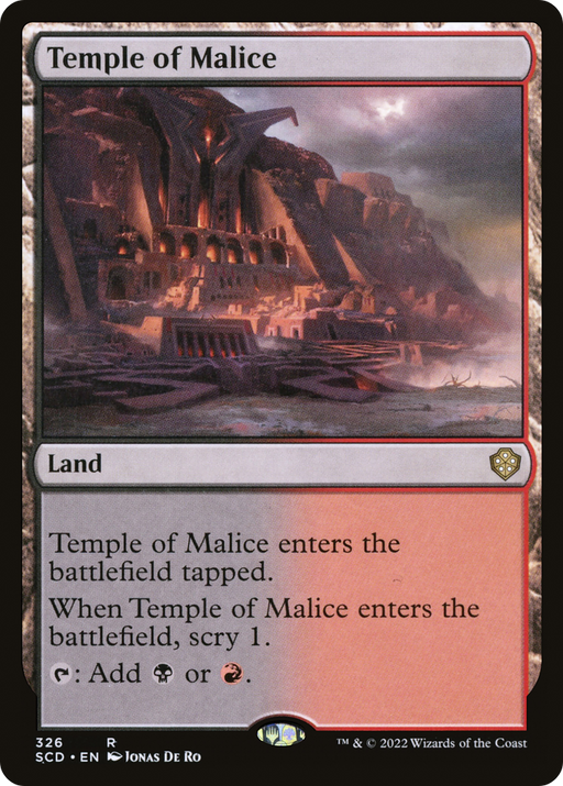 Temple of Malice (SCD-326) [Starter Commander Decks] MTG Single Wizards of the Coast