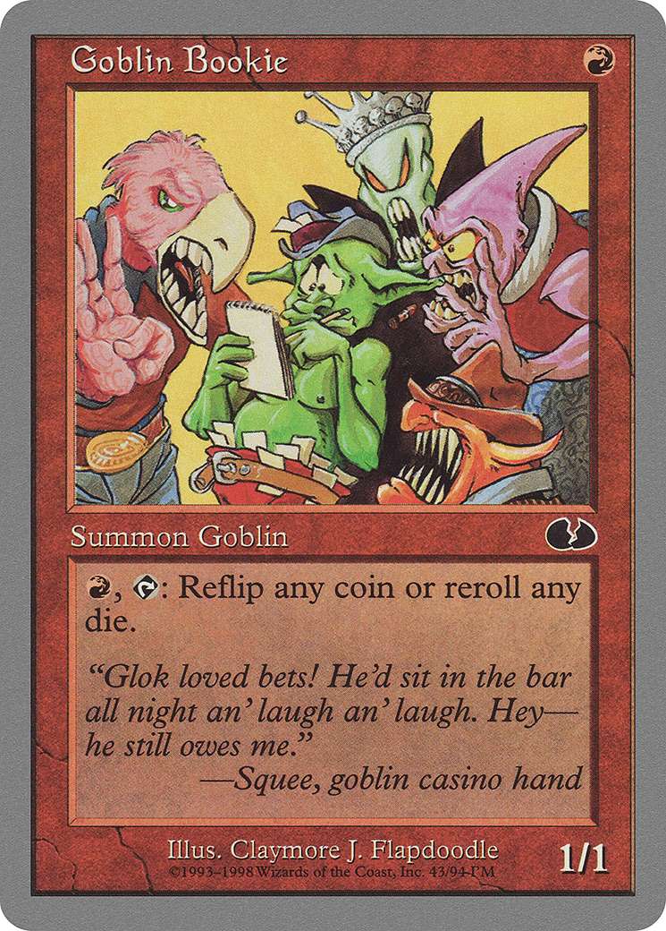 Goblin Bookie (UGL-043) [Unglued] MTG Single Wizards of the Coast