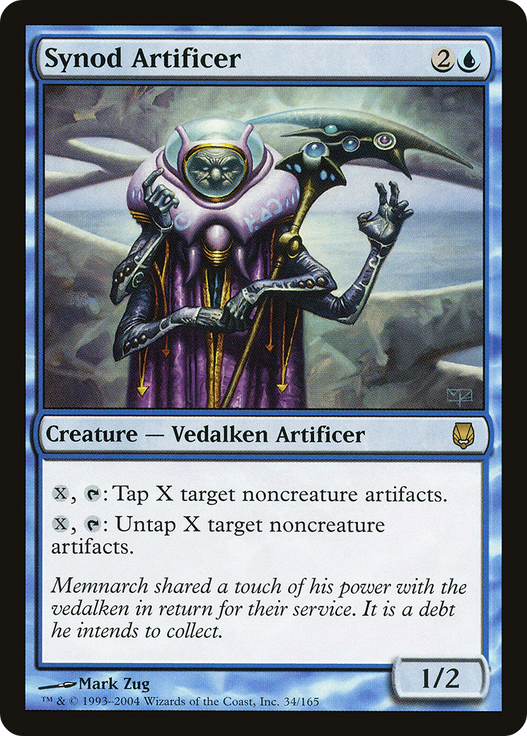 Synod Artificer (DST-034) [Darksteel] Foil MTG Single Wizards of the Coast