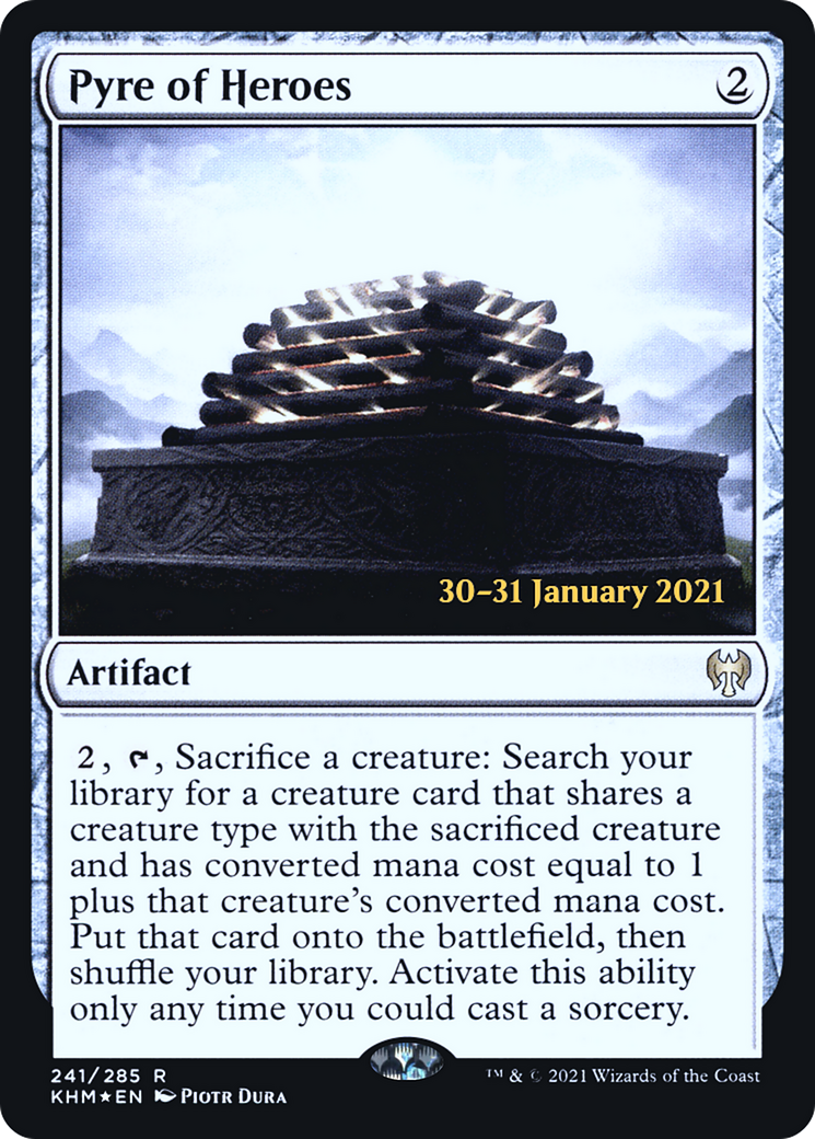 Pyre of Heroes (PRE-241) [Kaldheim Promos] Foil MTG Single Wizards of the Coast