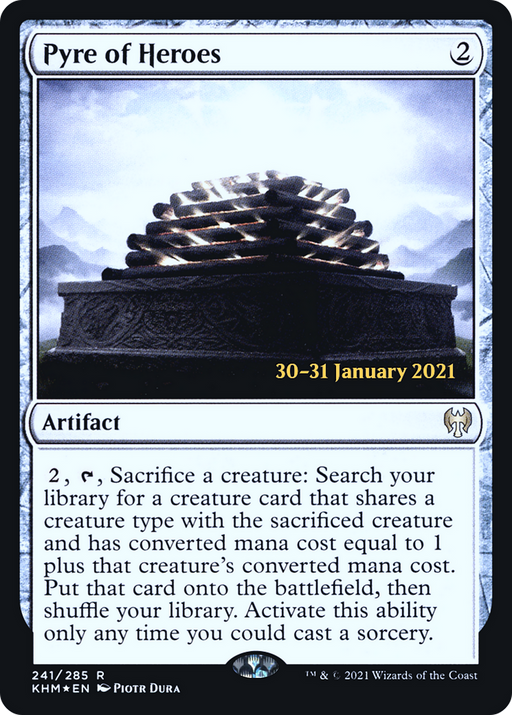 Pyre of Heroes (PRE-241) [Kaldheim Promos] Foil MTG Single Wizards of the Coast