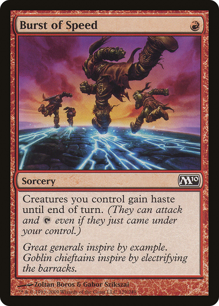 Burst of Speed (M10-129) [Magic 2010] Foil MTG Single Wizards of the Coast