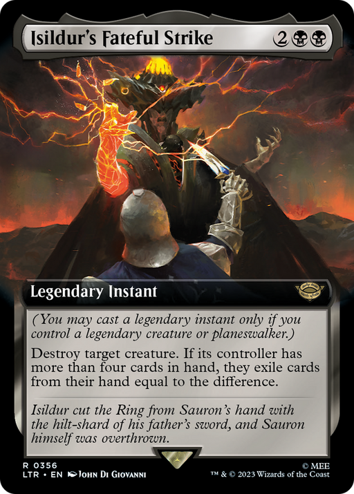 Isildur's Fateful Strike (LTR-356) [The Lord of the Rings: Tales of Middle-earth] (Extended Art) MTG Single Wizards of the Coast