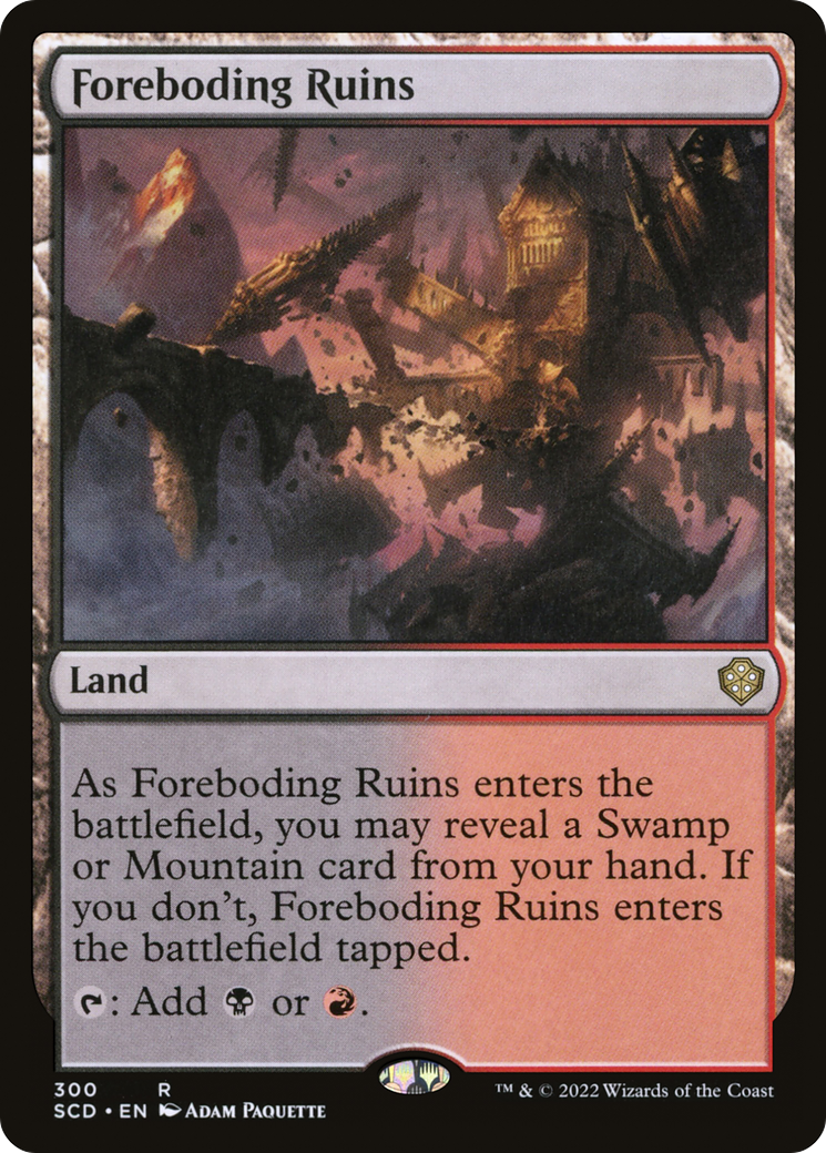 Foreboding Ruins (SCD-300) [Starter Commander Decks] MTG Single Wizards of the Coast