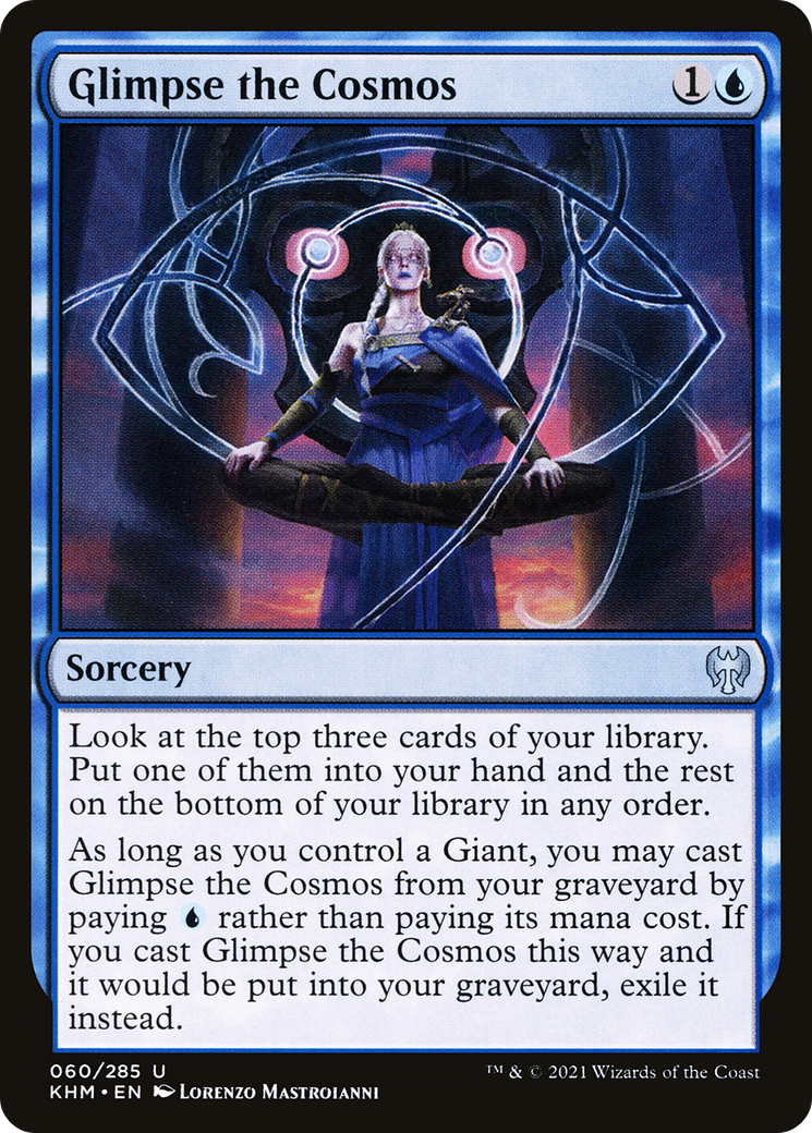Glimpse the Cosmos (KHM-060) [Kaldheim] MTG Single Wizards of the Coast