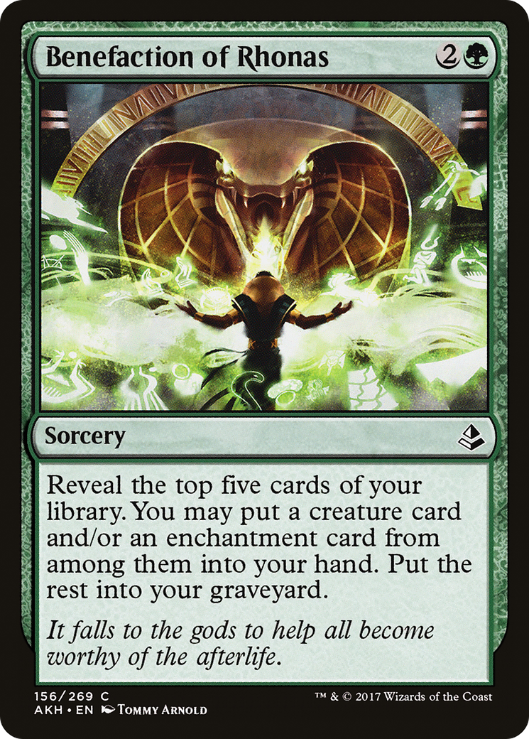 Benefaction of Rhonas (AKH-156) [Amonkhet] MTG Single Wizards of the Coast