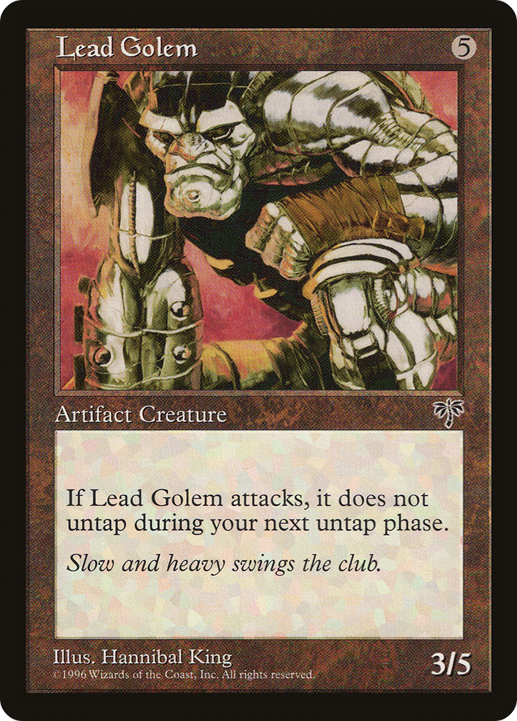Lead Golem (MIR-) [Mirage] MTG Single Wizards of the Coast