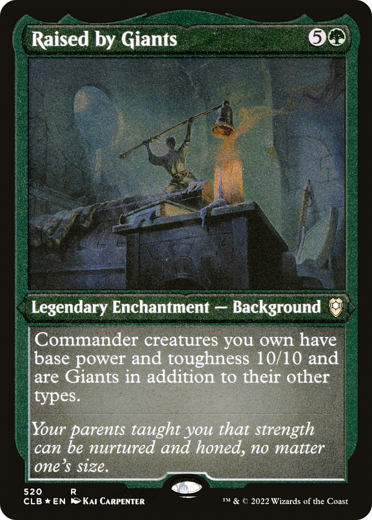 Raised by Giants (Foil Etched) [Commander Legends: Battle for Baldur's Gate] MTG Single Magic: The Gathering